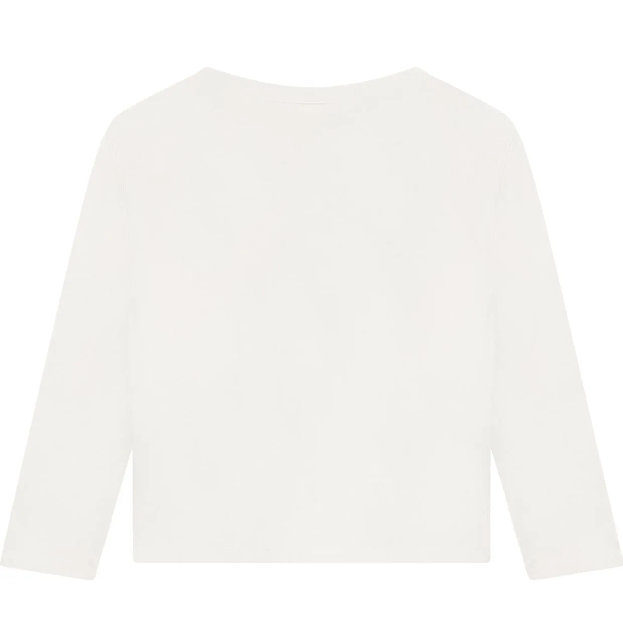 Billieblush Kids Heart Sequins Embellishment Ivory T-Shirt