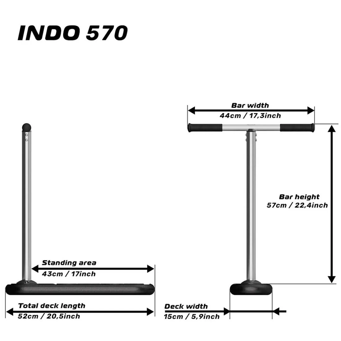 INDO 570 Tramp Scooter - Red Rocket