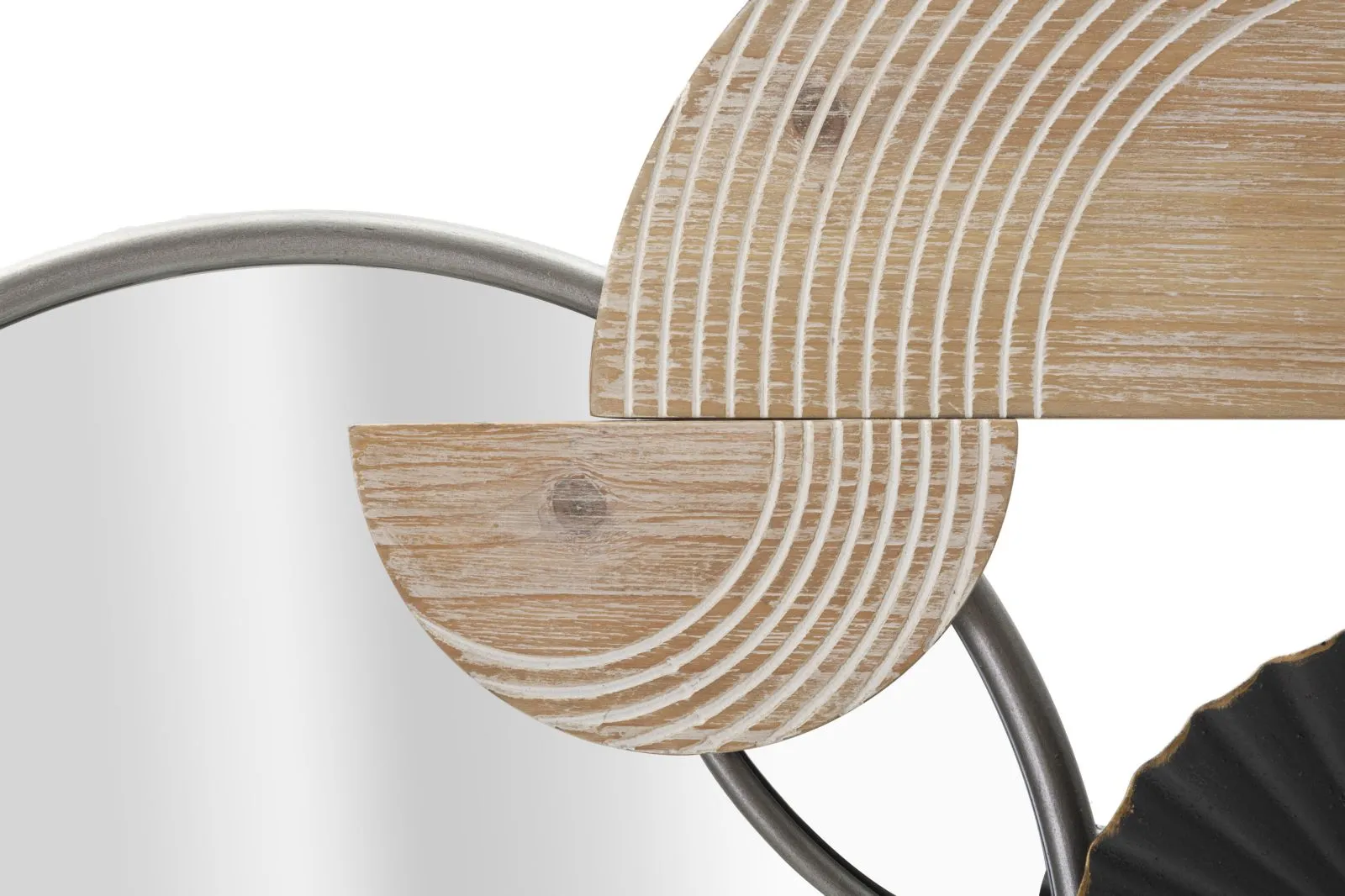 metal-&-wooden-geometric-circles-wall-mirror-2