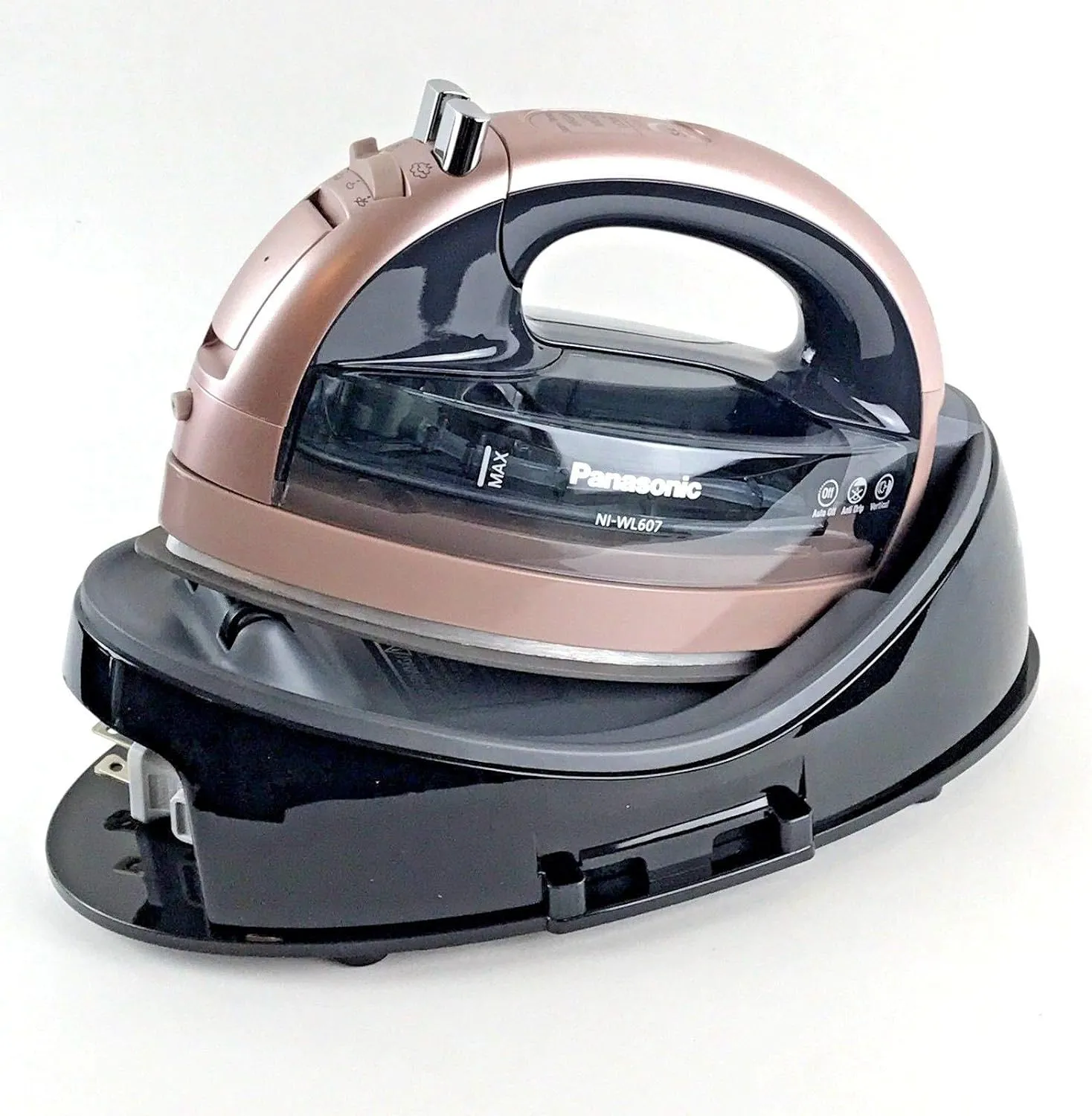 Panasonic 360 Freestyle Advanced Ceramic Cordless Iron NI-WL607P Rose Gold