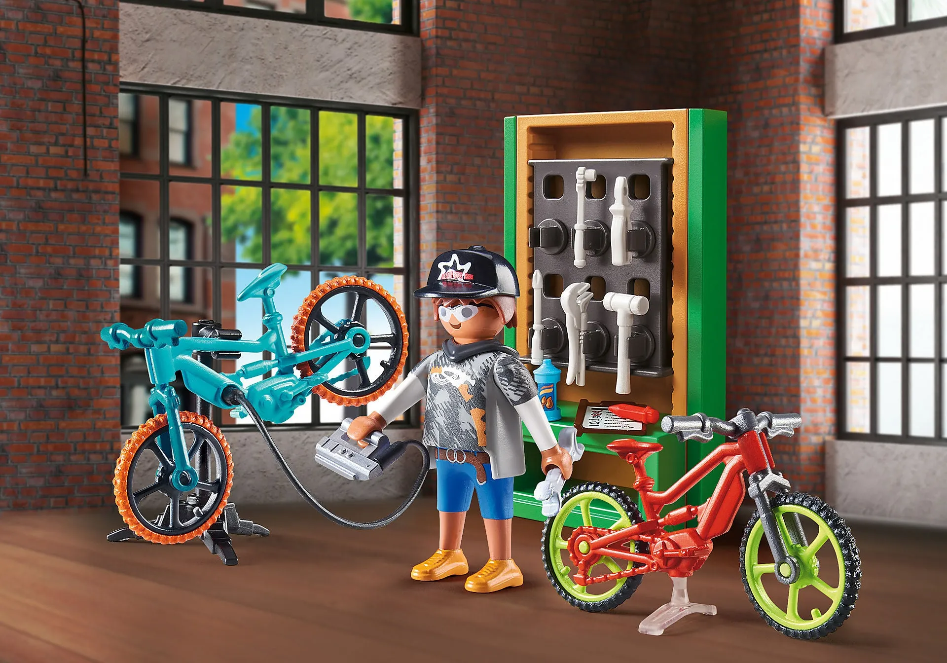 Playmobil City Life: Bike Workshop Gift Set