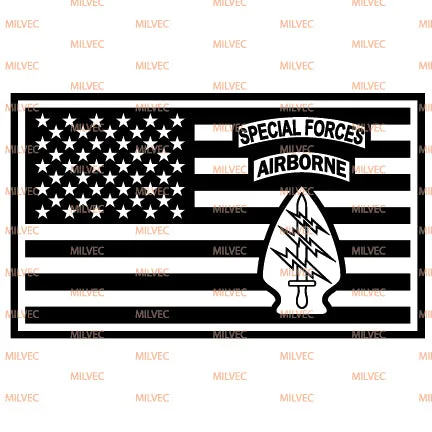 Special Forces Flag Vinyl Decal