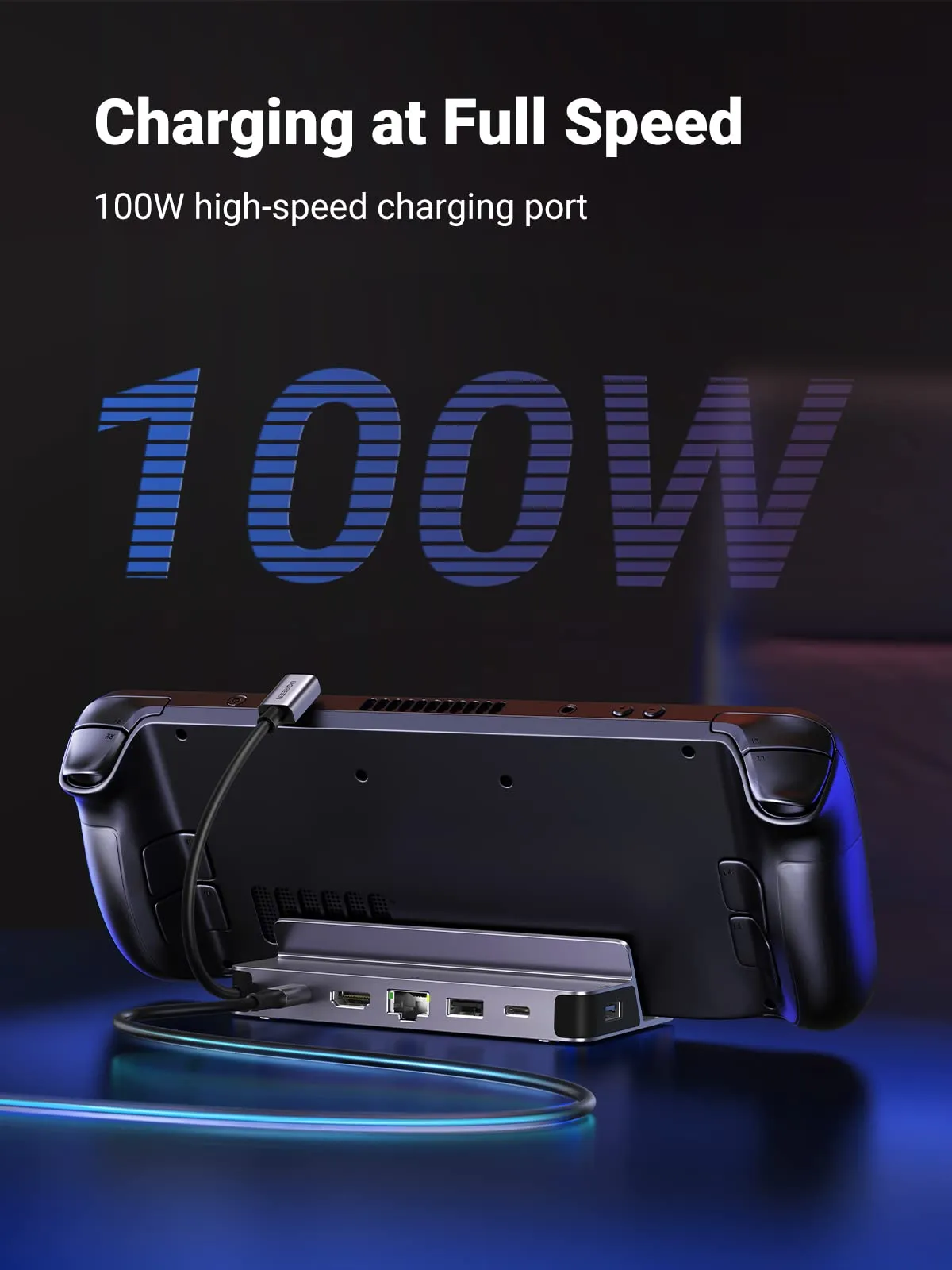 UGREEN Steam Deck Dock 6-in-1 USB C Docking Station with 4K@60Hz HDMI
